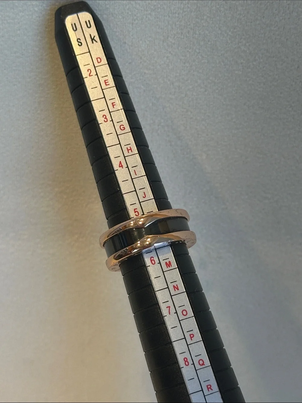 Designer Inspired Double Band Rose Gold Tone Ring - Sleek Stacked Design Sz 5.5